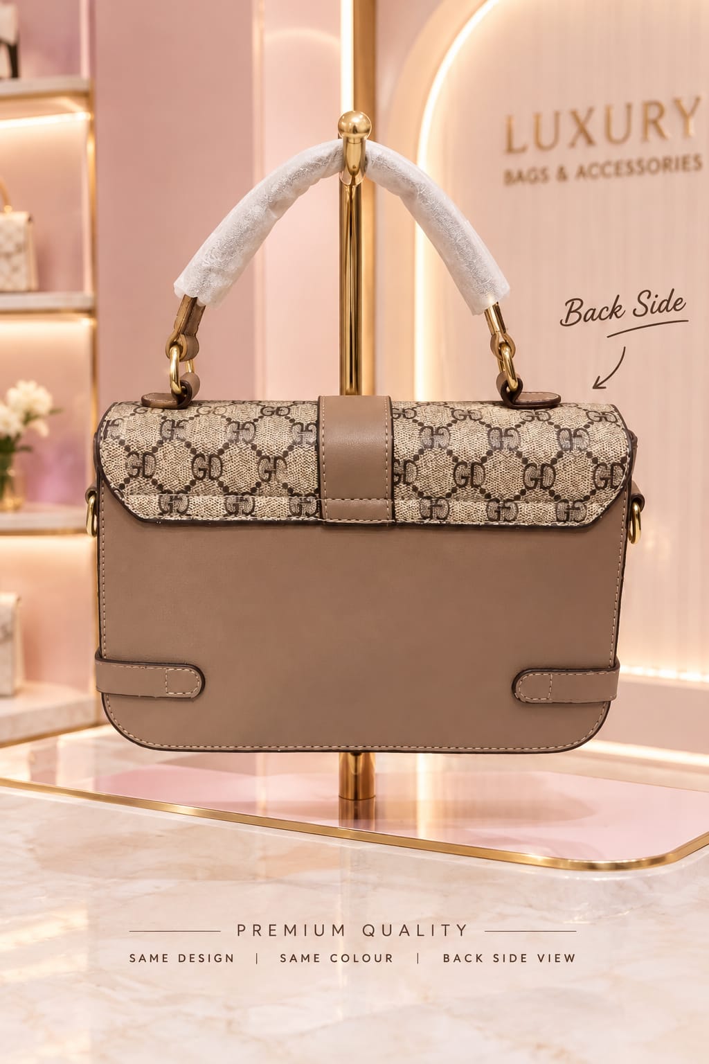 Imported High-End Crossbody Sling Bag for Women | 3-Compartment Shoulder Bag with Top Flap & Zip