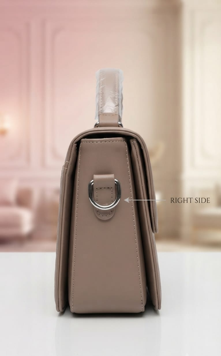 Imported Premium Crossbody Sling Bag for Women | 3-Compartment Shoulder Bag with Top Flap & Zip