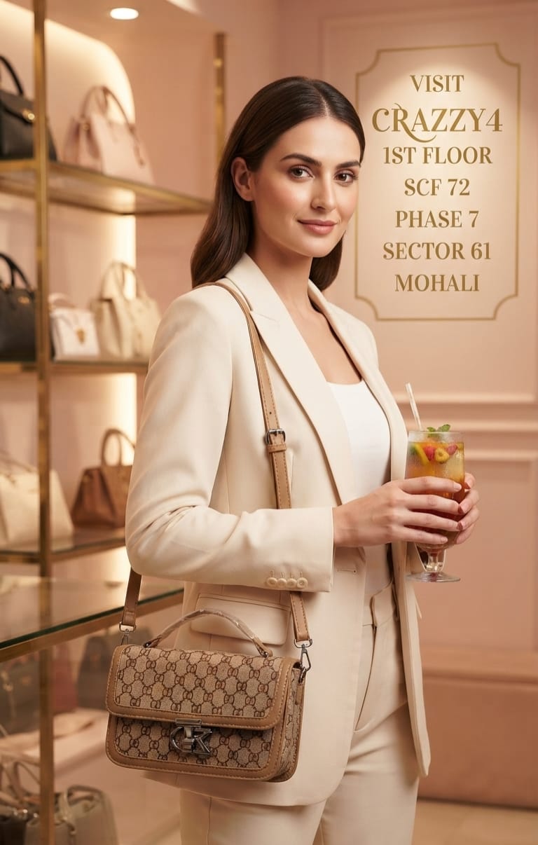 Imported Premium Crossbody Sling Bag for Women | 3-Compartment Shoulder Bag with Top Flap & Zip
