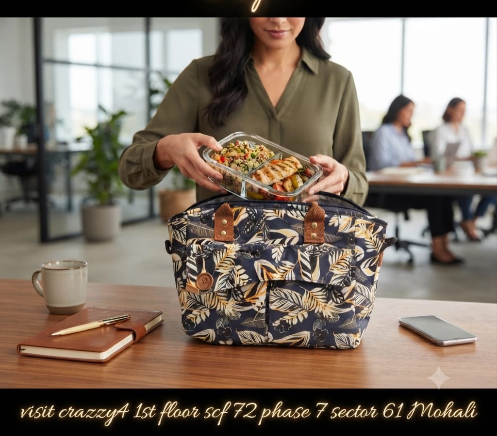 Imported Heavy-Duty Thermal Insulated Lunch Bag for Office, School & Picnic | Printed Tiffin Carrier & Meal Organizer Pouch