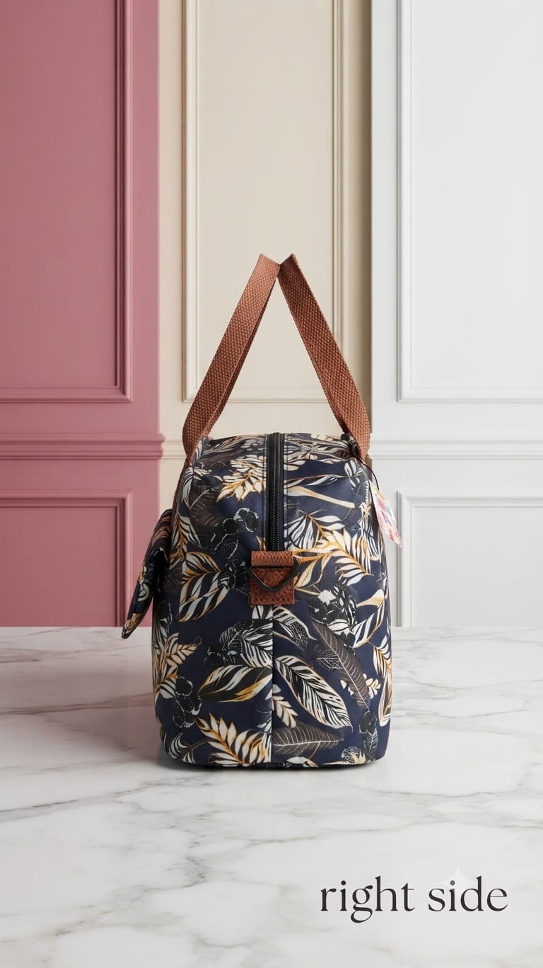 Imported Heavy-Duty Thermal Insulated Lunch Bag for Office, School & Picnic | Printed Tiffin Carrier & Meal Organizer Pouch