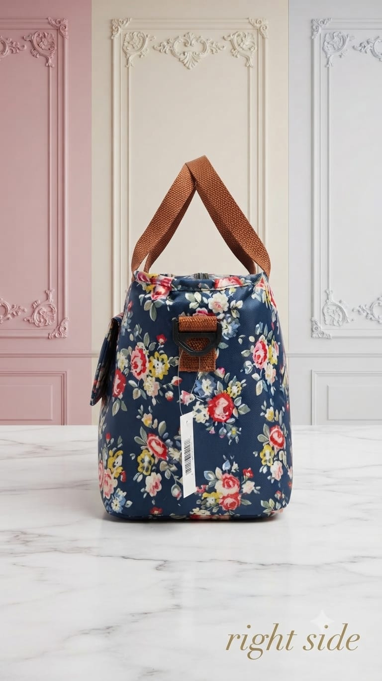 Imported Heavy-Duty Thermal Insulated Lunch Bag for Office, School & Picnic | Printed Tiffin Carrier & Meal Organizer Pouch
