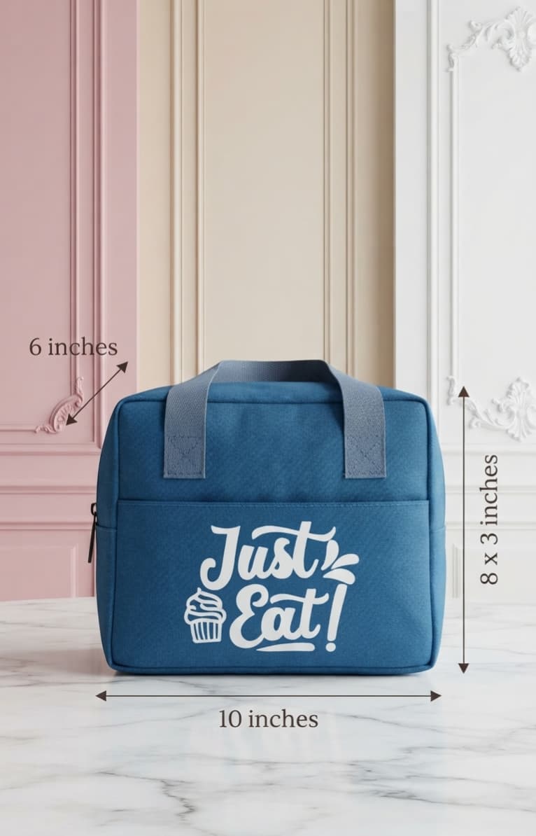 Edge Heavy Matty Insulated Lunch Bag for Office, School & Picnic | Compact Tiffin Carrier & Meal Organizer Pouch