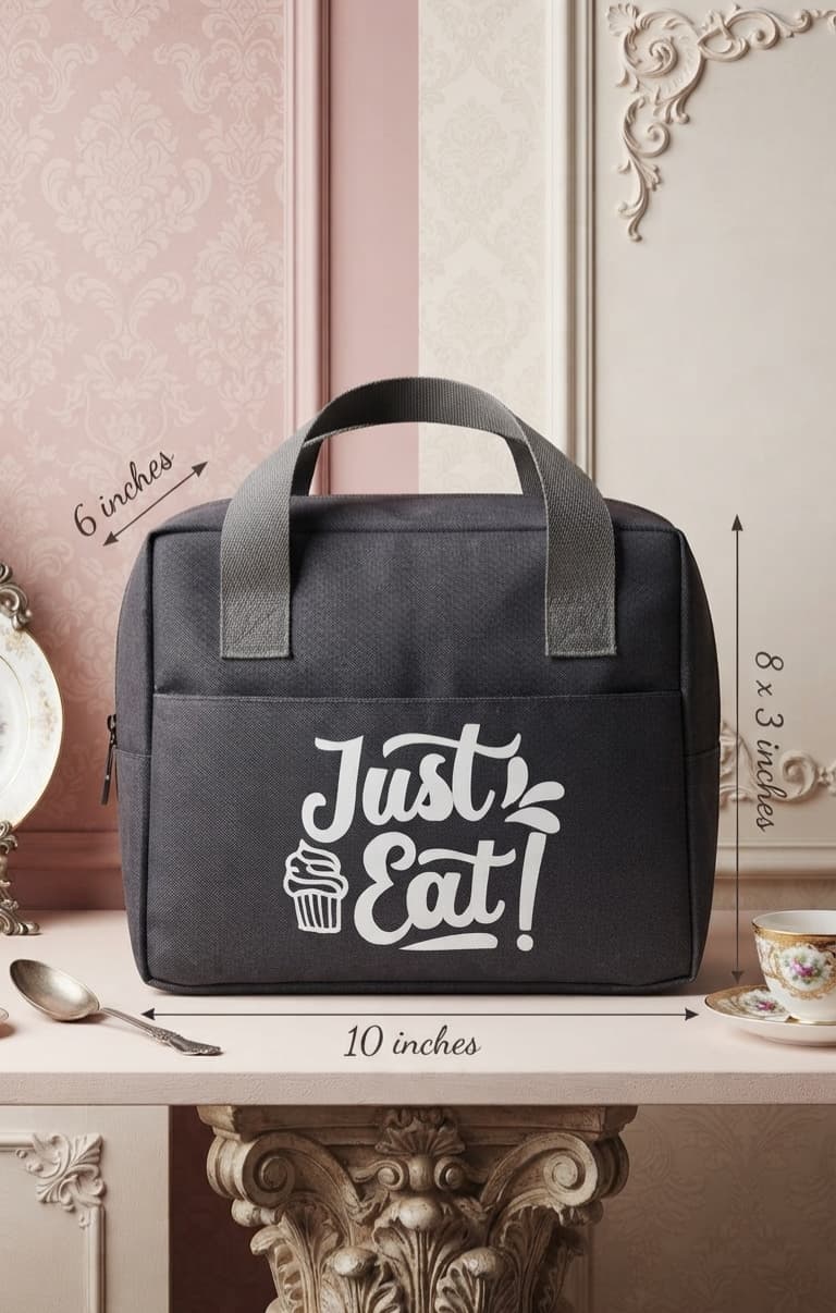 Edge Heavy Matty Insulated Lunch Bag for Office, School & Picnic | Compact Tiffin Carrier & Meal Organizer Pouch