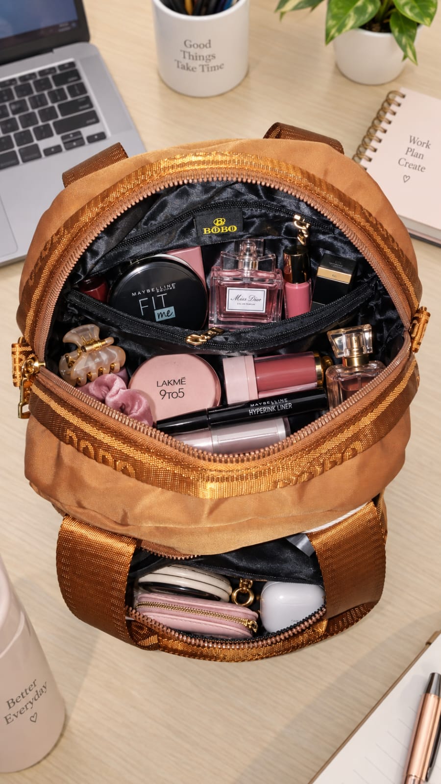 Imported Pure Sateen Waterproof Side Bag & Utility Carryall | Multi-Purpose Shopping & Makeup Kit Bag