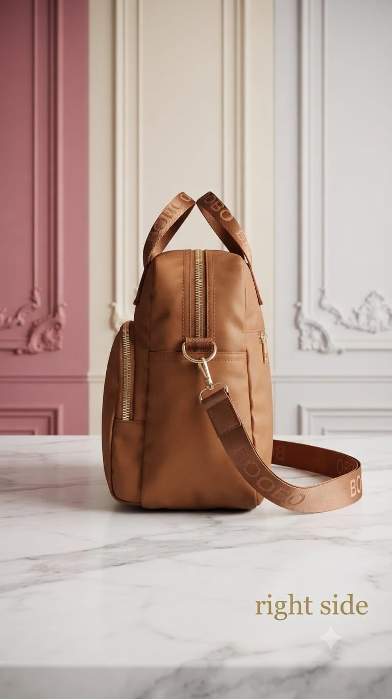 Imported Pure Sateen Waterproof Side Bag & Utility Carryall | Multi-Purpose Shopping & Makeup Kit Bag