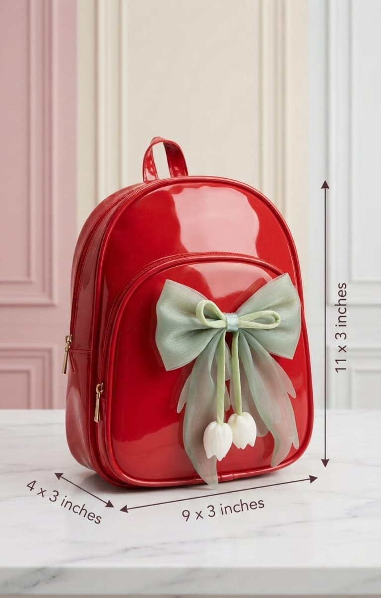Imported Premium Patterned Backpack for Girls & Kids | Lightweight Mini Backpack for School, Office & Outings