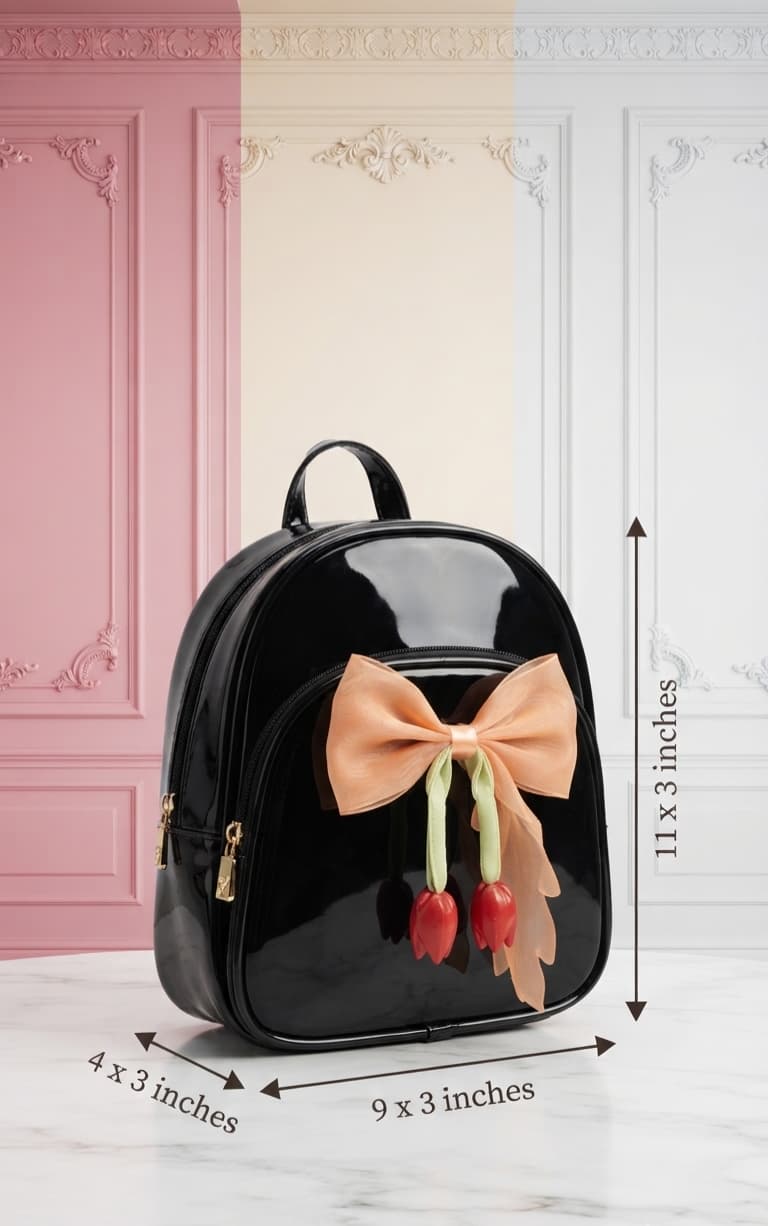 Imported Premium Patterned Backpack for Girls & Kids | Lightweight Mini Backpack for School, Office & Outings