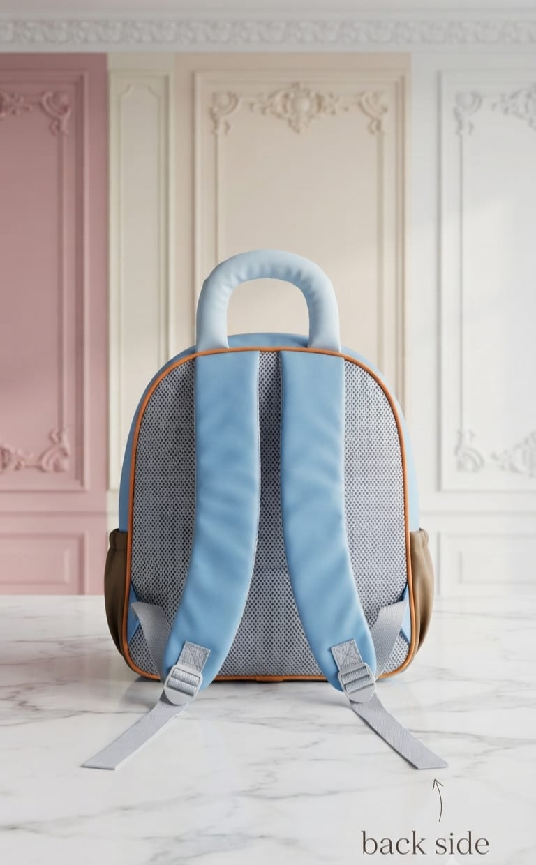 Imported Premium Patterned Kids School Backpack | Multi-Colour Lightweight Daypack for School, Office & Picnics