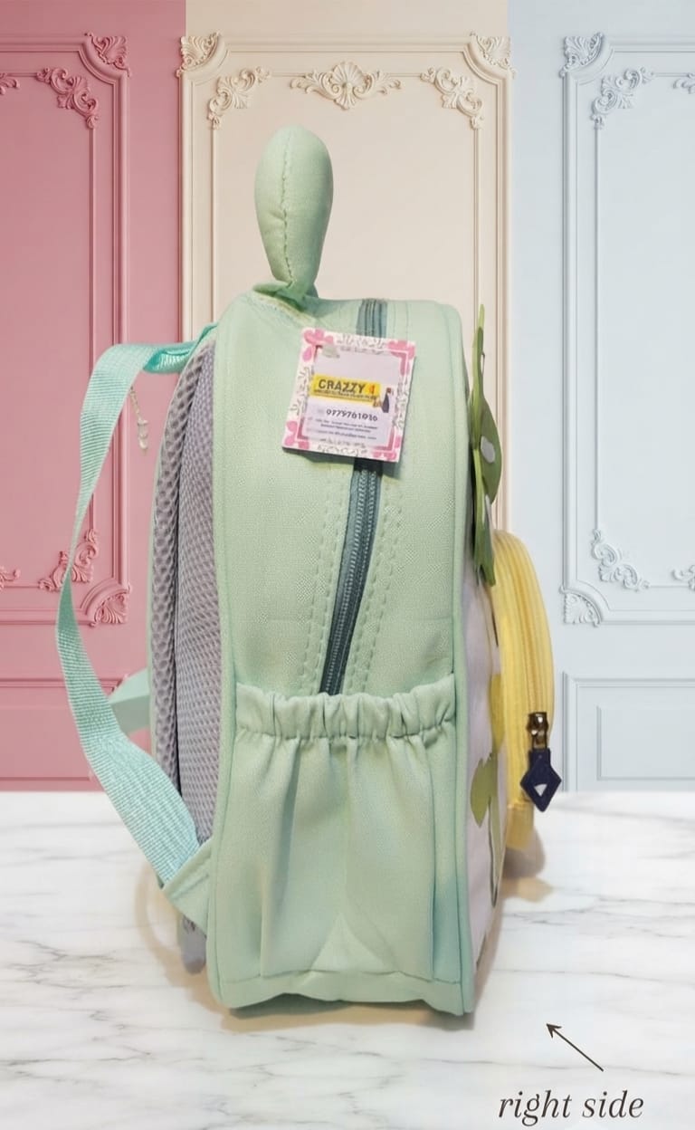 Imported Premium Patterned Kids School Backpack | Multi-Colour Lightweight Daypack for School, Office & Picnics