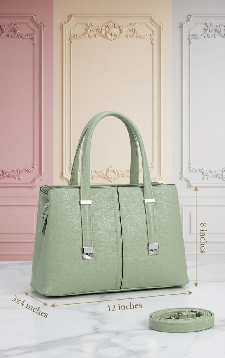 Edone Premium PU Leather Handbag for Women | 3-Compartment Shoulder Bag for Party & Office