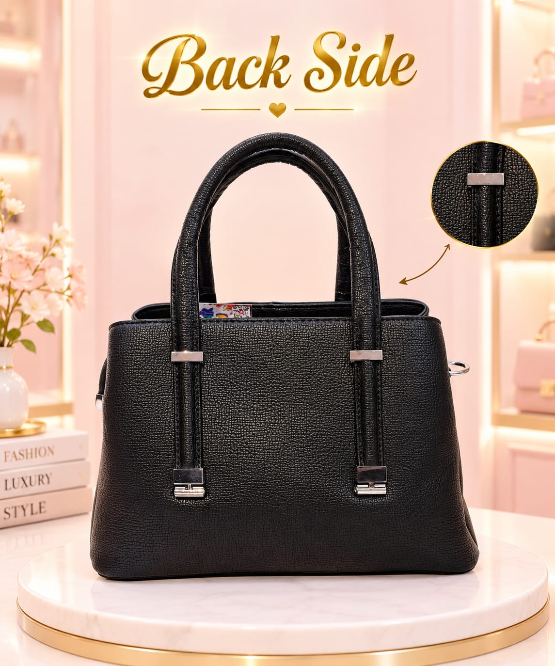 Edone Premium PU Leather Handbag for Women | 3-Compartment Shoulder Bag for Party & Office