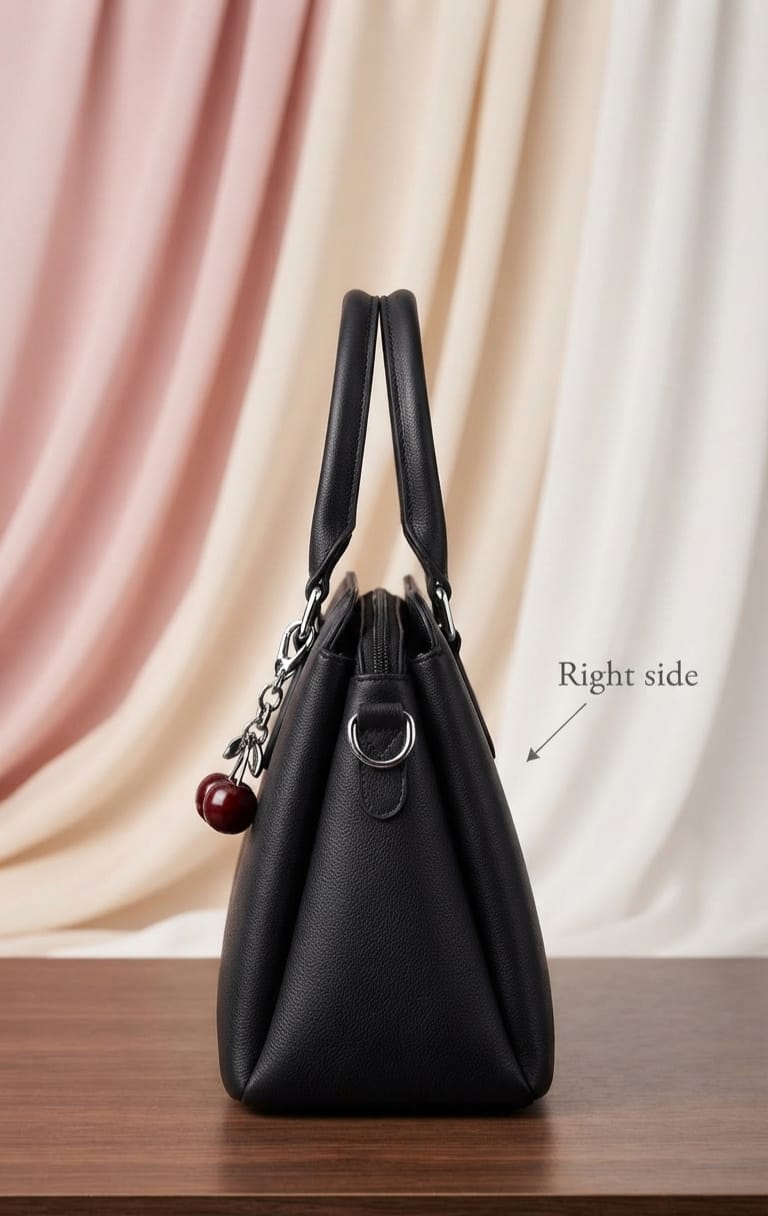 Imported Premium PU Leather Handbag for Women | 3-Compartment Shoulder Bag for Party & Office