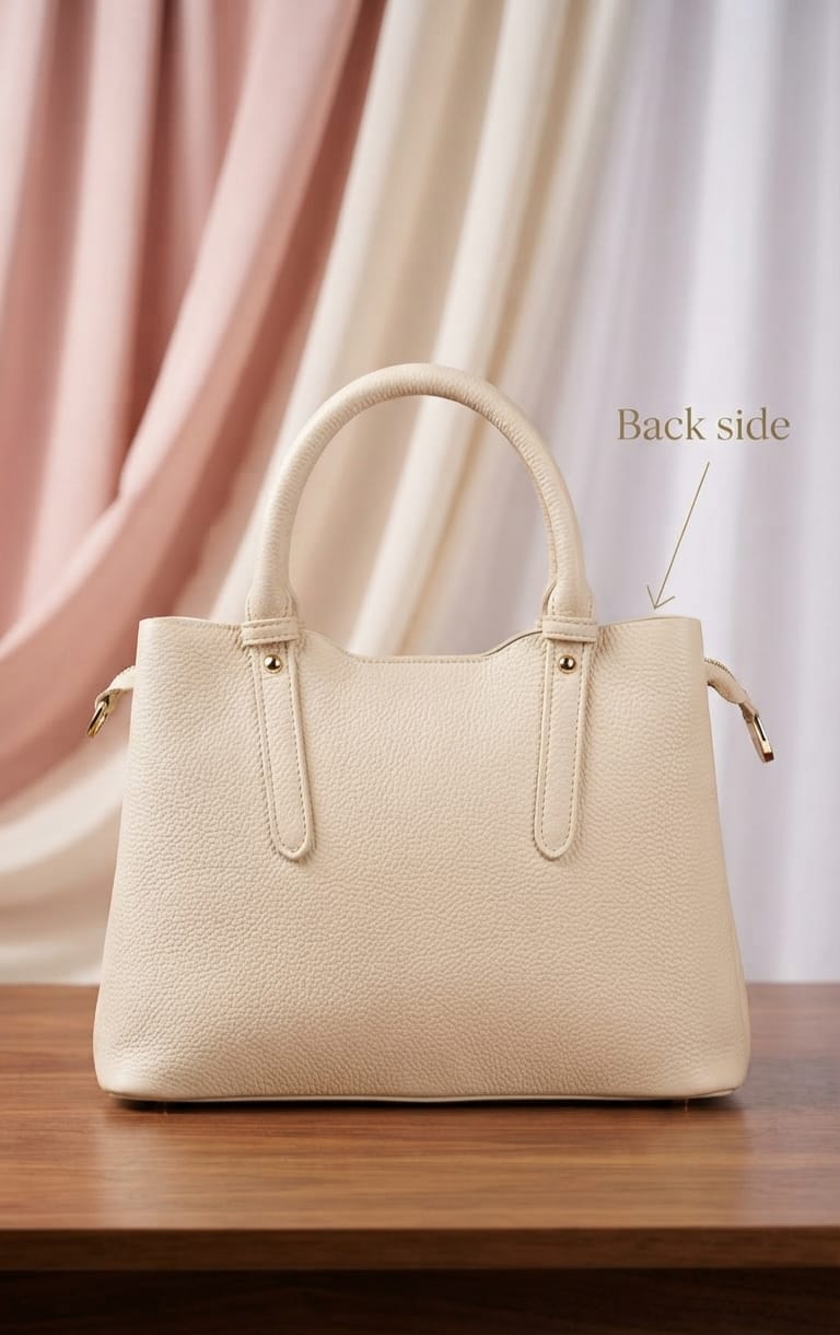Imported Luxe PU Leather Women's Satchel Handbag | 3-Divider Shoulder Bag for Work & Parties