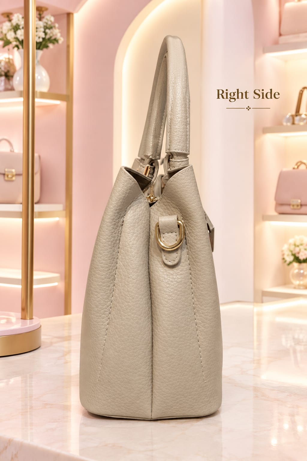 Imported Luxe PU Leather Women's Satchel Handbag | 3-Divider Shoulder Bag for Work & Parties