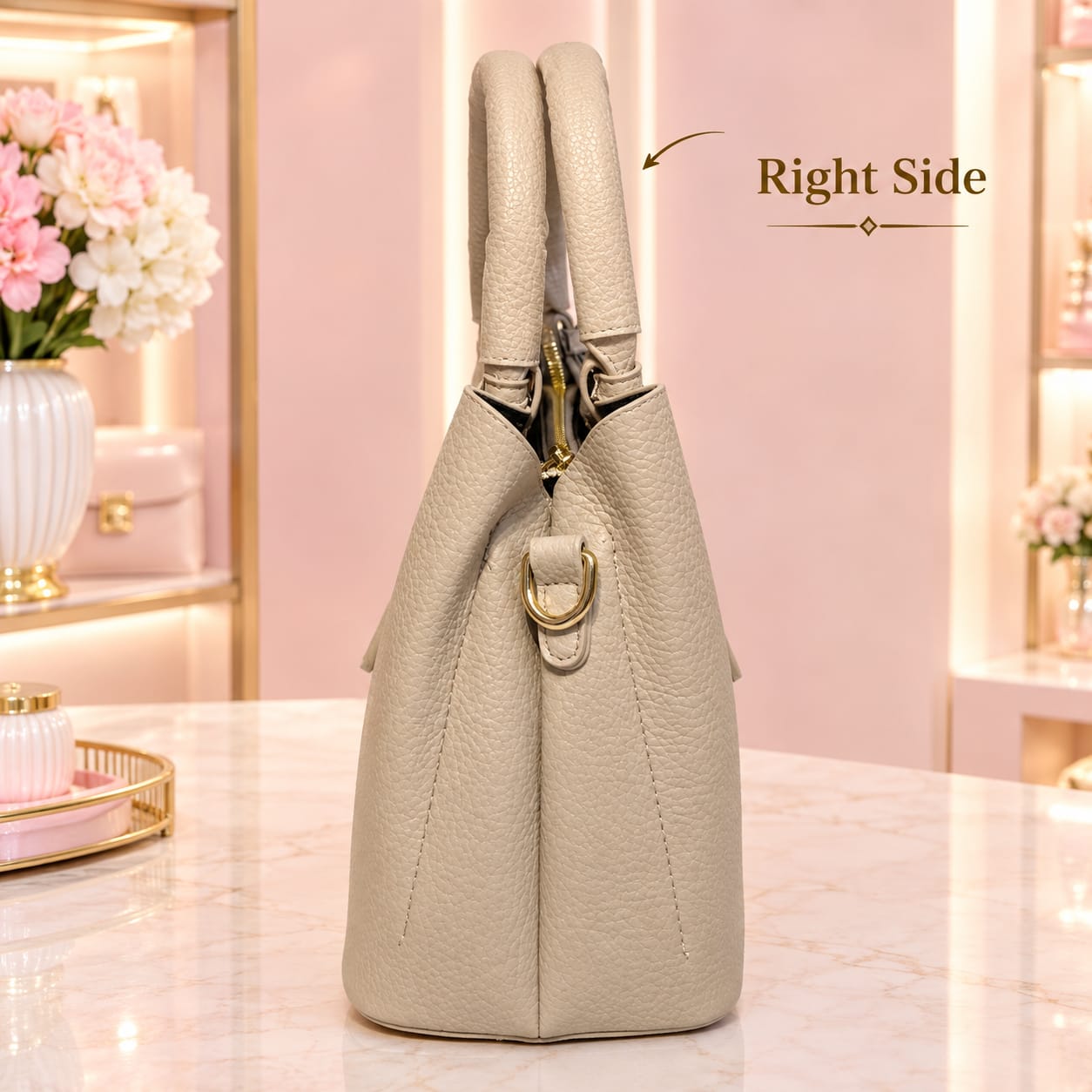Imported Luxe PU Leather Women's Satchel Handbag | 3-Divider Shoulder Bag for Work & Parties