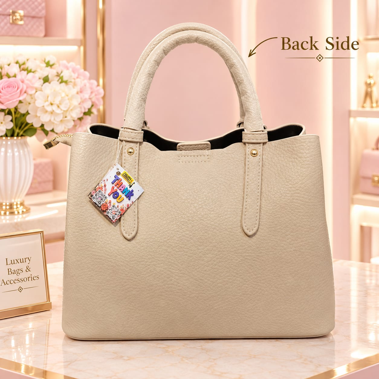 Imported Luxe PU Leather Women's Satchel Handbag | 3-Divider Shoulder Bag for Work & Parties