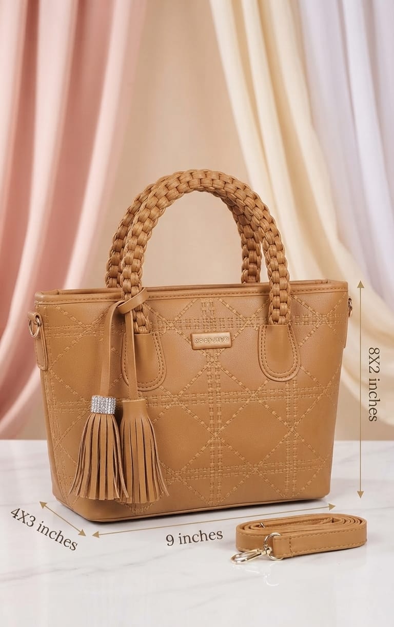 Coco Riyo Premium PU Party Handbags Office Handbags for Women | 2-Compartment Elegant Carryall