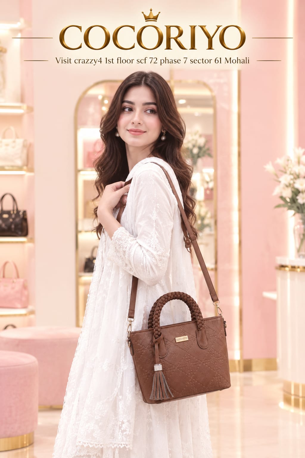Coco Riyo Premium PU Party Handbags Office Handbags for Women | 2-Compartment Elegant Carryall