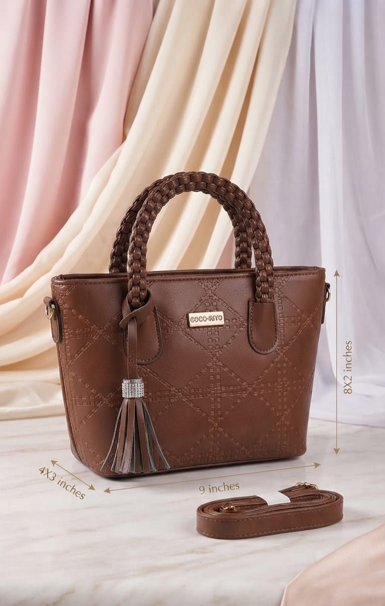 Coco Riyo Premium PU Party Handbags Office Handbags for Women | 2-Compartment Elegant Carryall