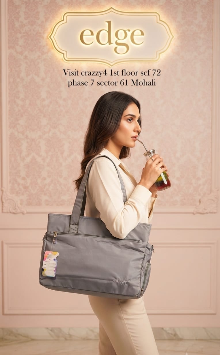 Edge Pure Sarteene Waterproof Shopping Bags for Market, Shopping, Lunch & Shoulder Bag Use