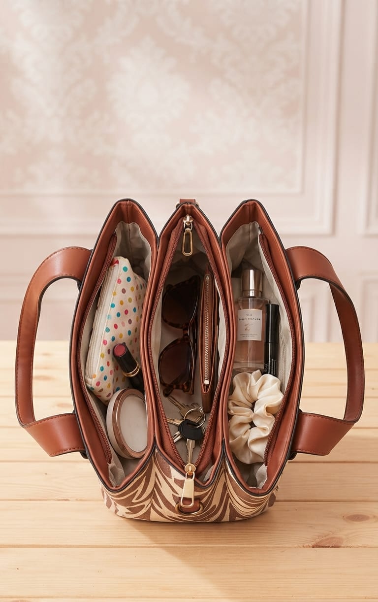Imported Elegant PU Party Bag Handbags for Any Occasion with 3 Compartments