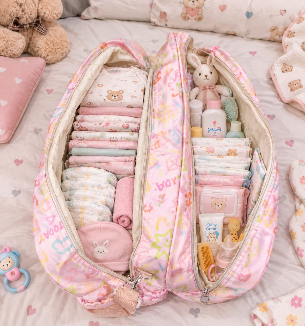 Edge Heavy Sarteene Waterproof Baby Bags Mother Bag for Kids Accessories