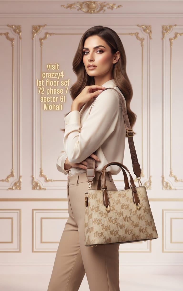 Imported High Quality PU Hand Bag Office Bags for Women | 2-Compartment Elegant Carryall