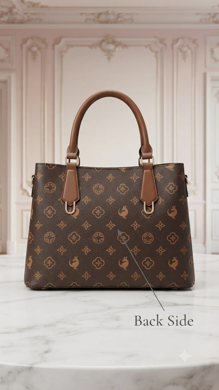 Imported High Quality PU Hand Bag Office Bags for Women | 2-Compartment Elegant Carryall