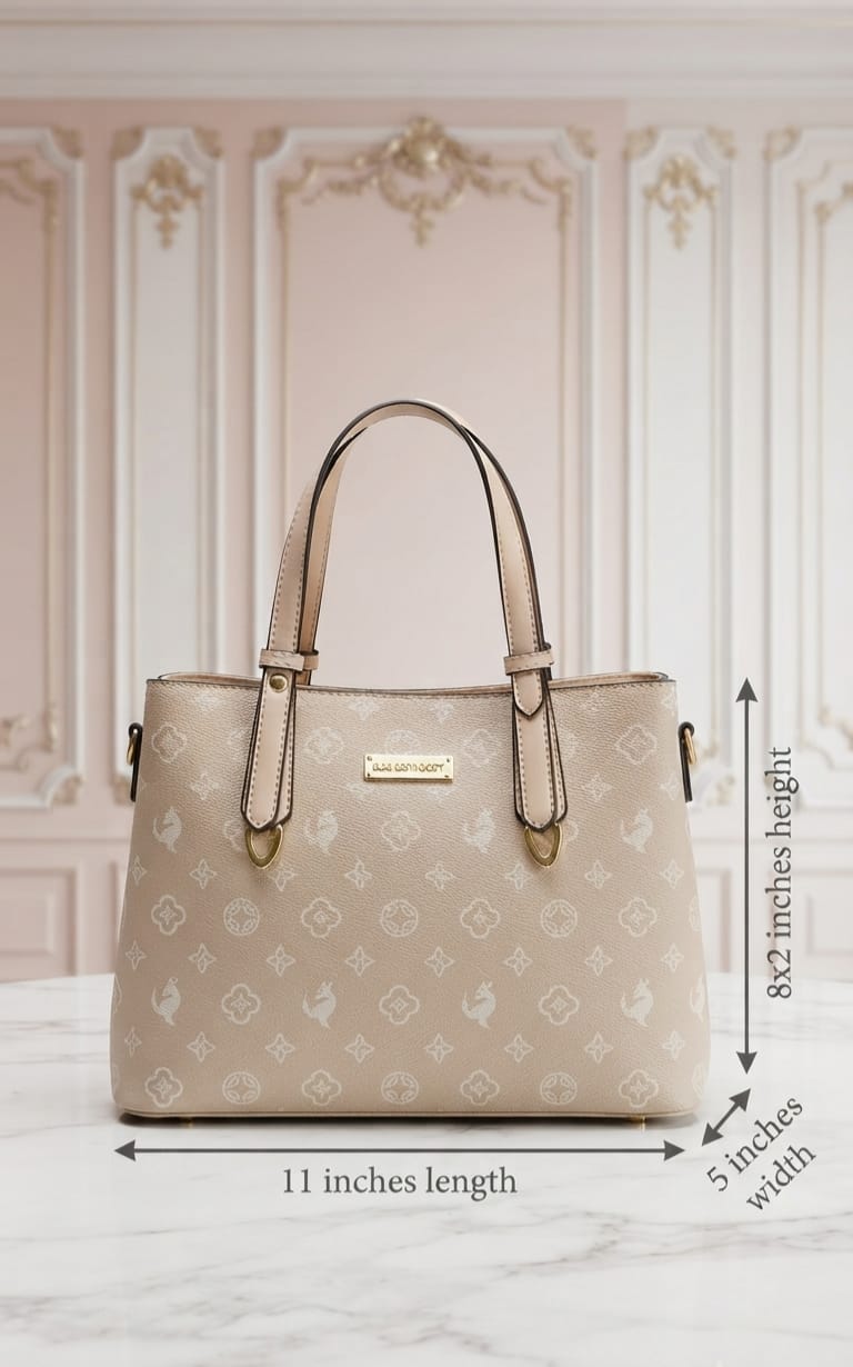 Imported High Quality PU Hand Bag Office Bags for Women | 2-Compartment Elegant Carryall