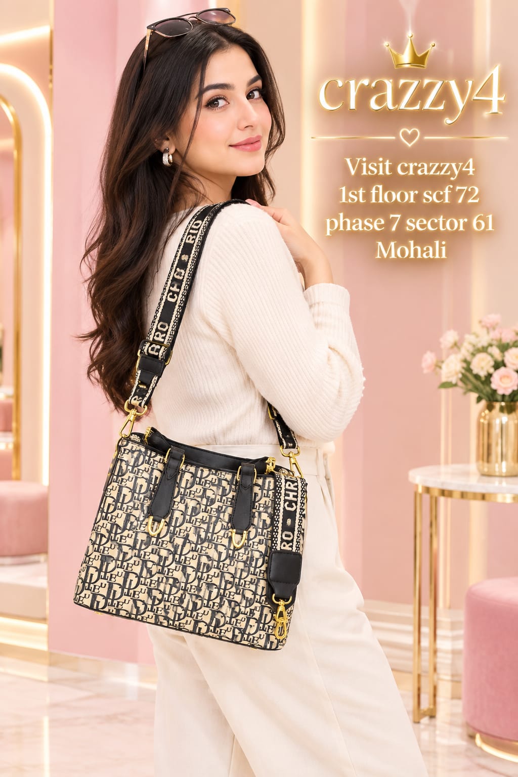 Imported High Quality PU Hand Bag Office Bags for Women | 2-Compartment Elegant Carryall