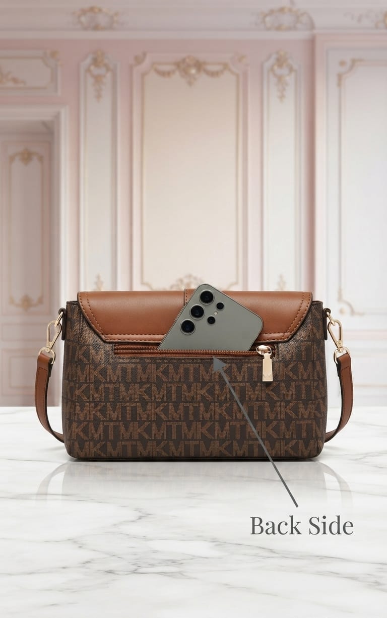 Imported High Quality PU Sling Bags Side Bags for Women | 2-Compartment Crossbody Bag with Flap Closure