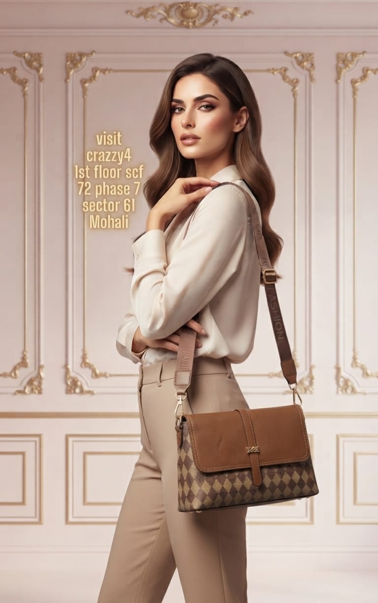 Imported High Quality PU Sling Bags Side Bags for Women | 2-Compartment Crossbody Bag with Flap Closure