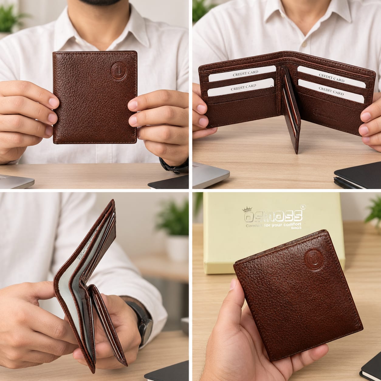 ELIANCE Pure Leather Men Leather Wallet for Cash & Cards with 10 Card Slots