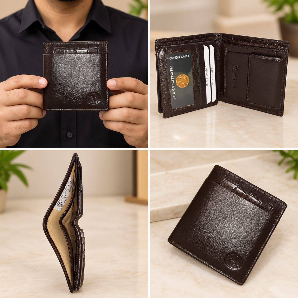 ELIANCE Pure Leather Men Leather Wallet for Cash & Cards with 10 Card Slots