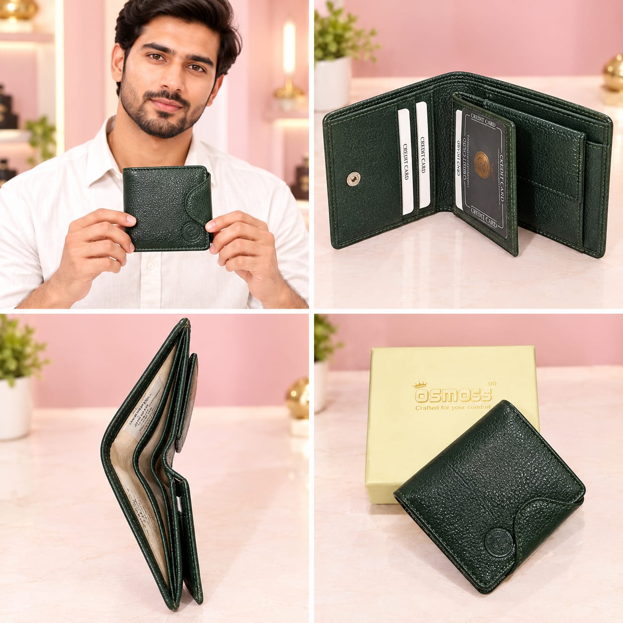 ELIANCE Pure Leather Men Leather Wallet for Cash & Cards with 10 Card Slots