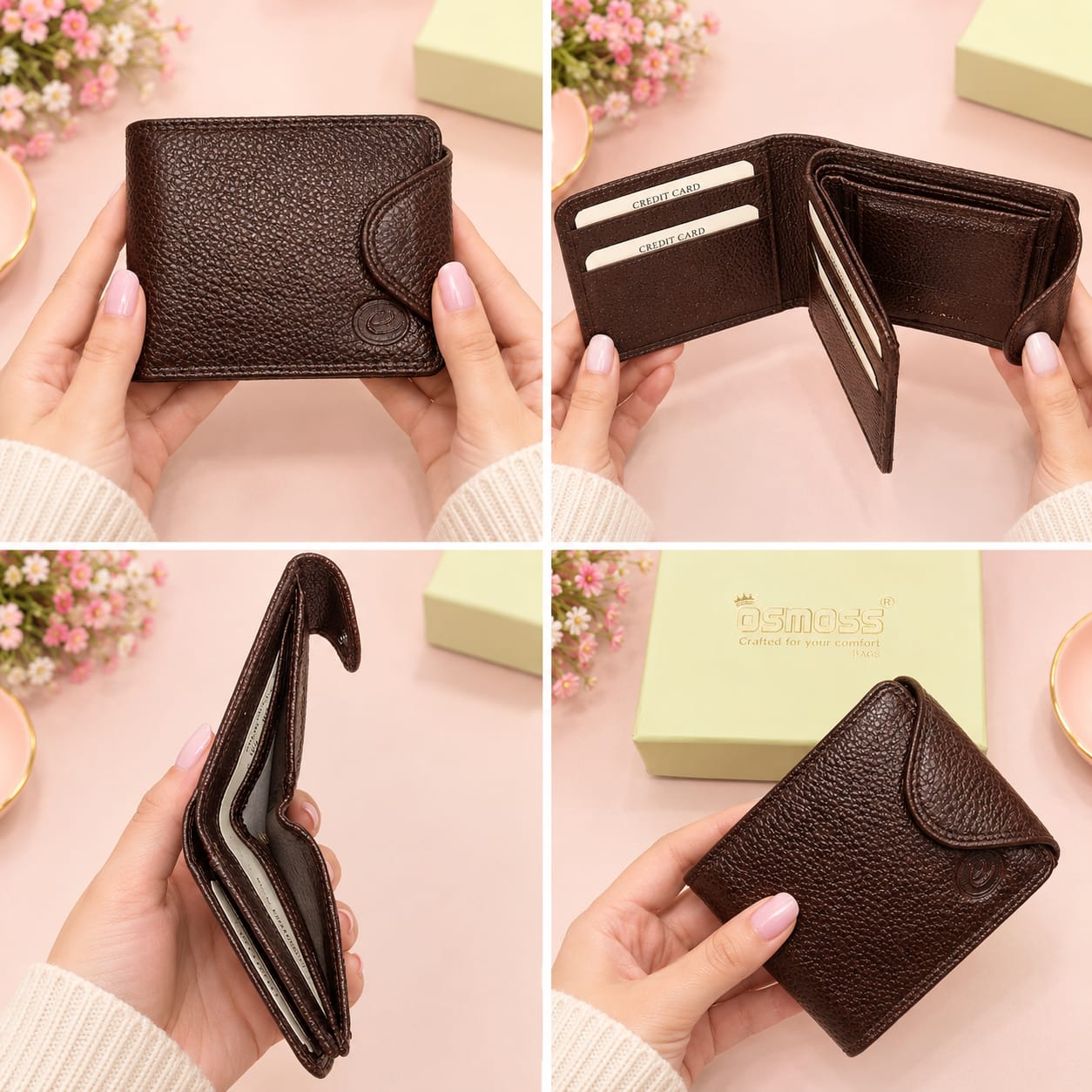 ELIANCE Pure Leather Men Leather Wallet for Cash & Cards with 10 Card Slots