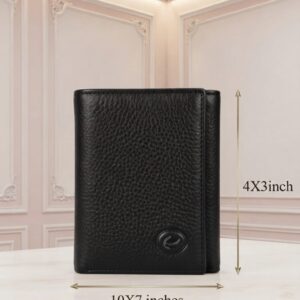 ELIANCE Pure Leather 3 Fold Men Leather Wallet for Cash, Cards & Coins