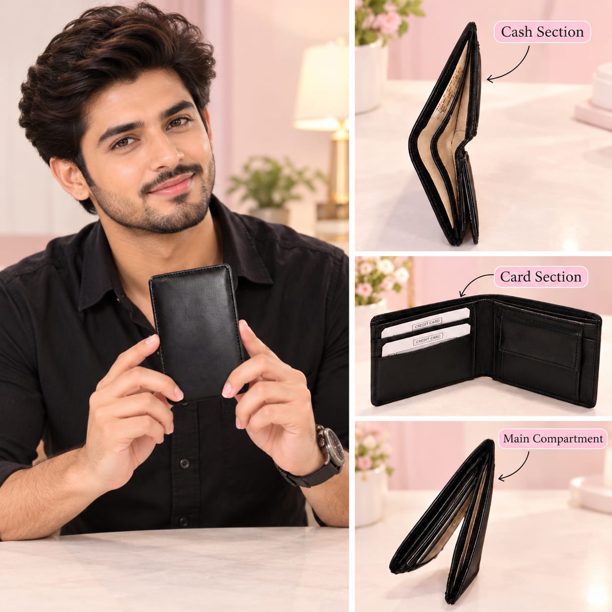 ELIANCE Pure Leather Men Leather Wallet for Cash, Cards & Coins