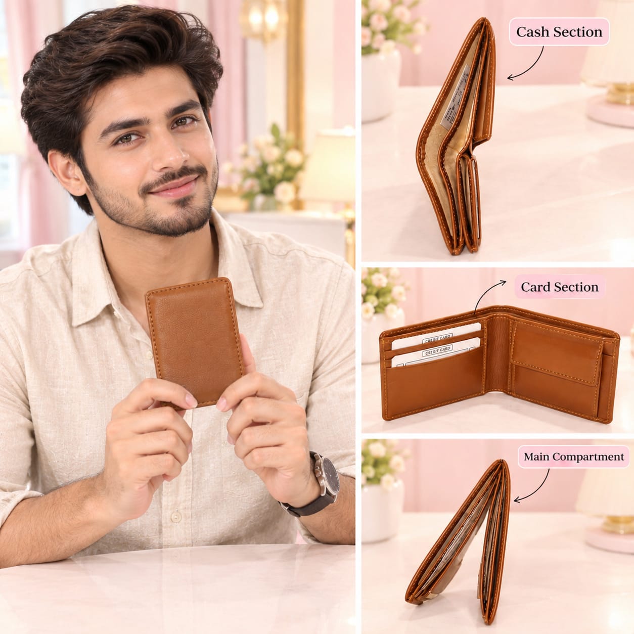 ELIANCE Pure Leather Men Leather Wallet for Cash, Cards & Coins