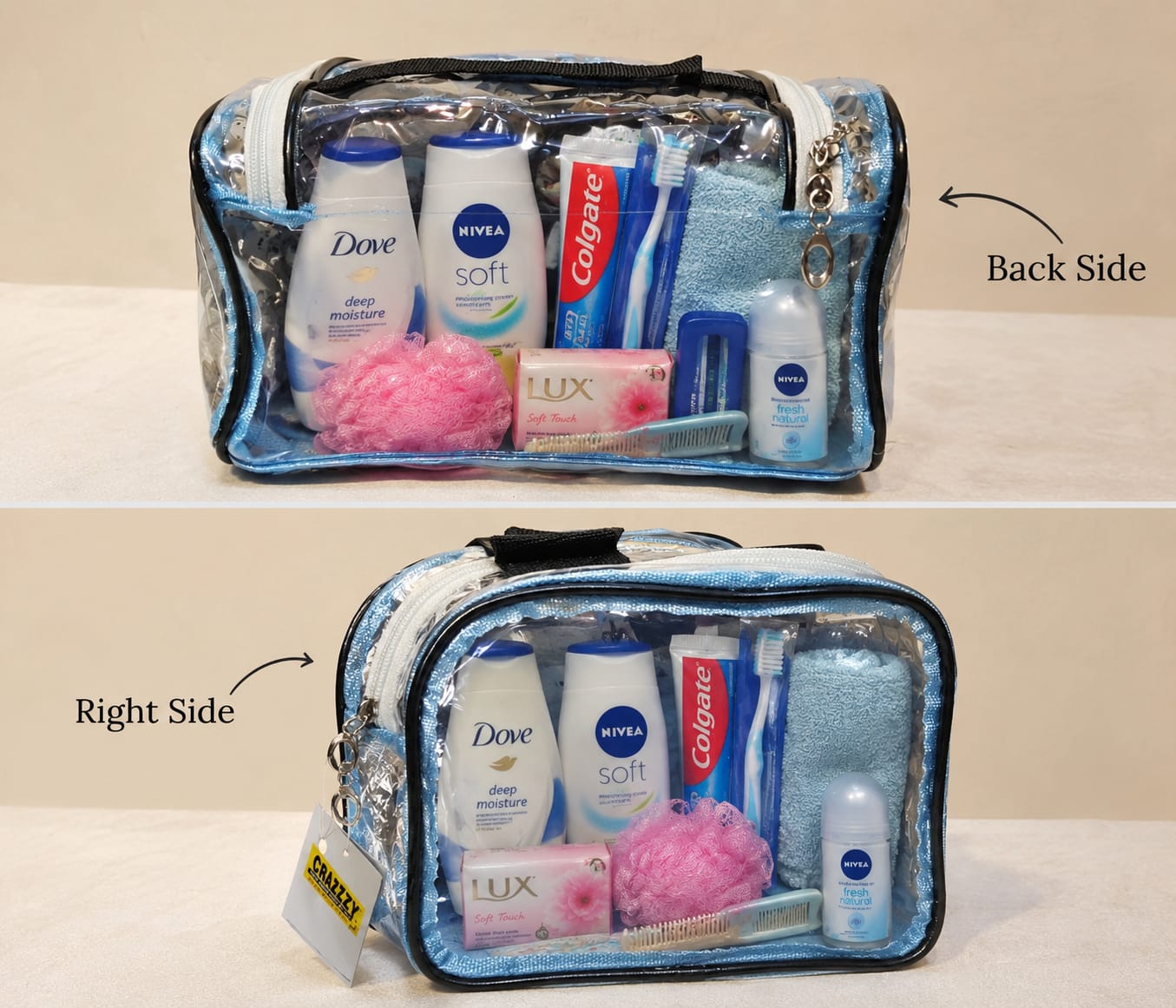 Chaine Transit Makeup Kit for Women | Travel Cosmetics & Accessories Organizer Pouch