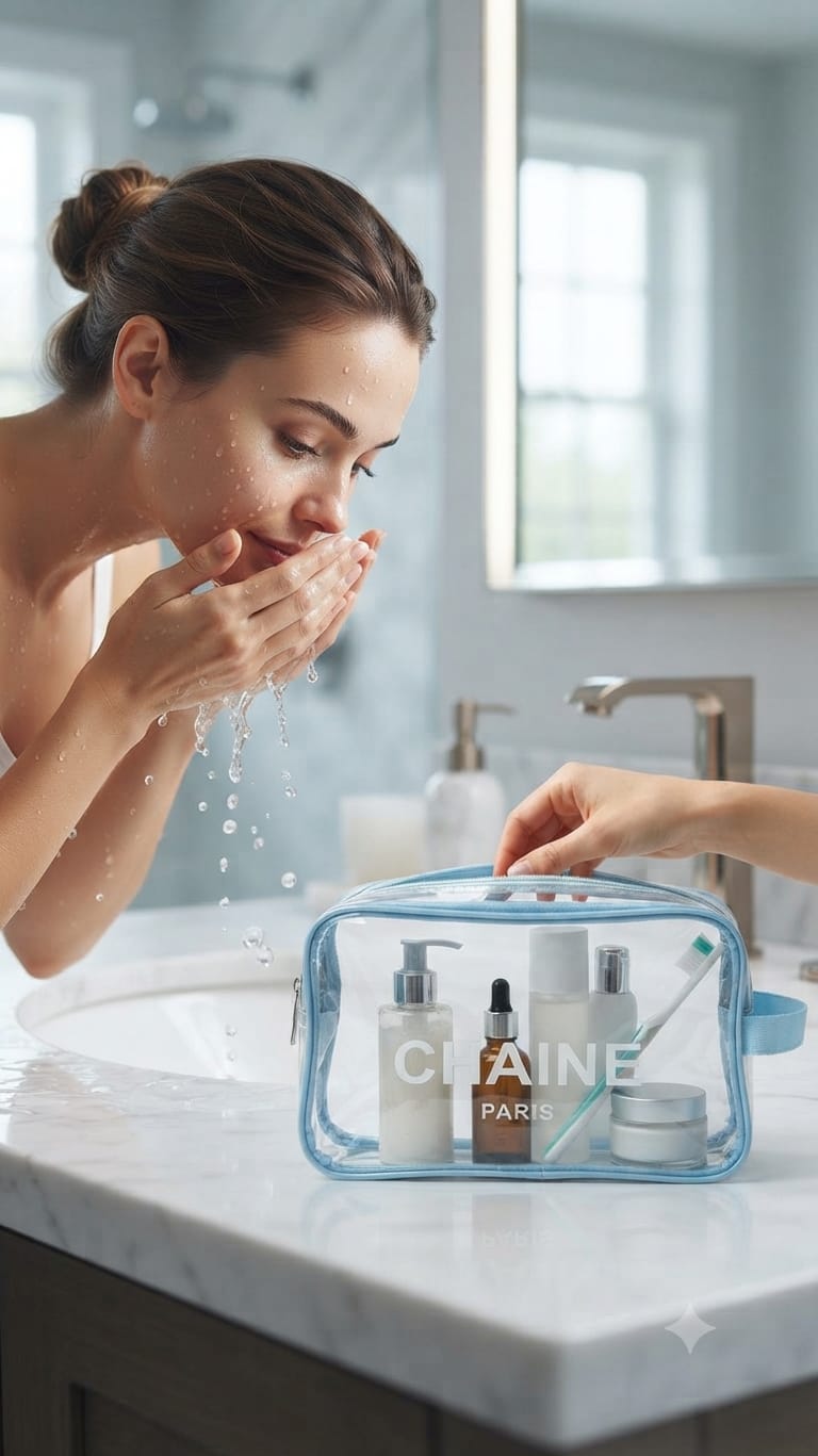 Chaine Transit Makeup Kit for Women | Travel Cosmetics & Accessories Organizer Pouch