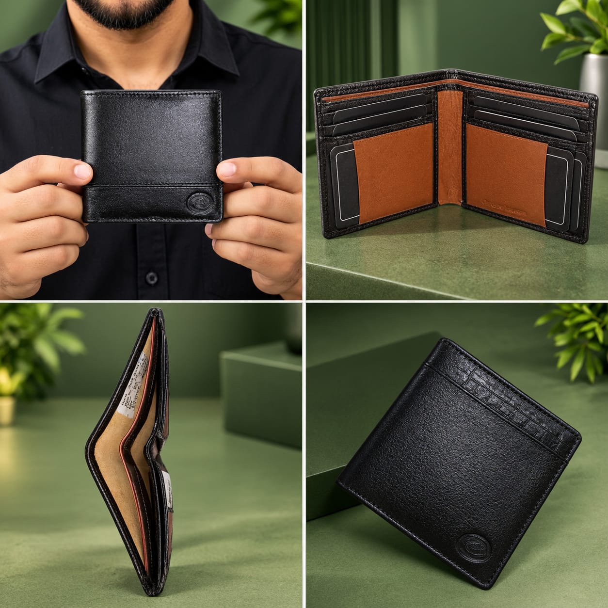 ELIANCE Pure Leather Men Leather Wallet for Cash, Cards & Coins