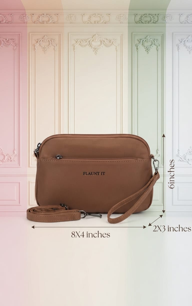 FLAUNT IT Soft PU HAND KIT WITH STRING for Cash, Cards, Coins & Mobile