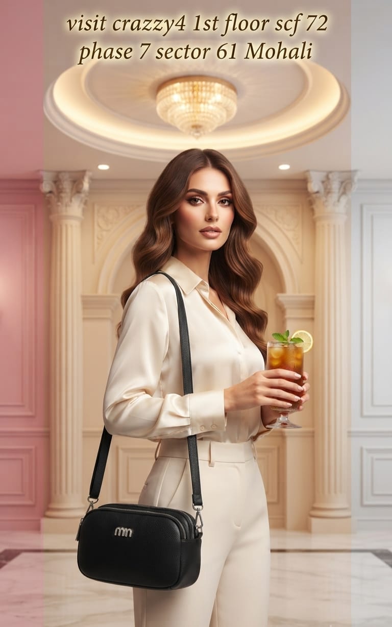 Imported Soft PU HAND KIT WITH long STRING for Cash, Cards, Coins & Mobile