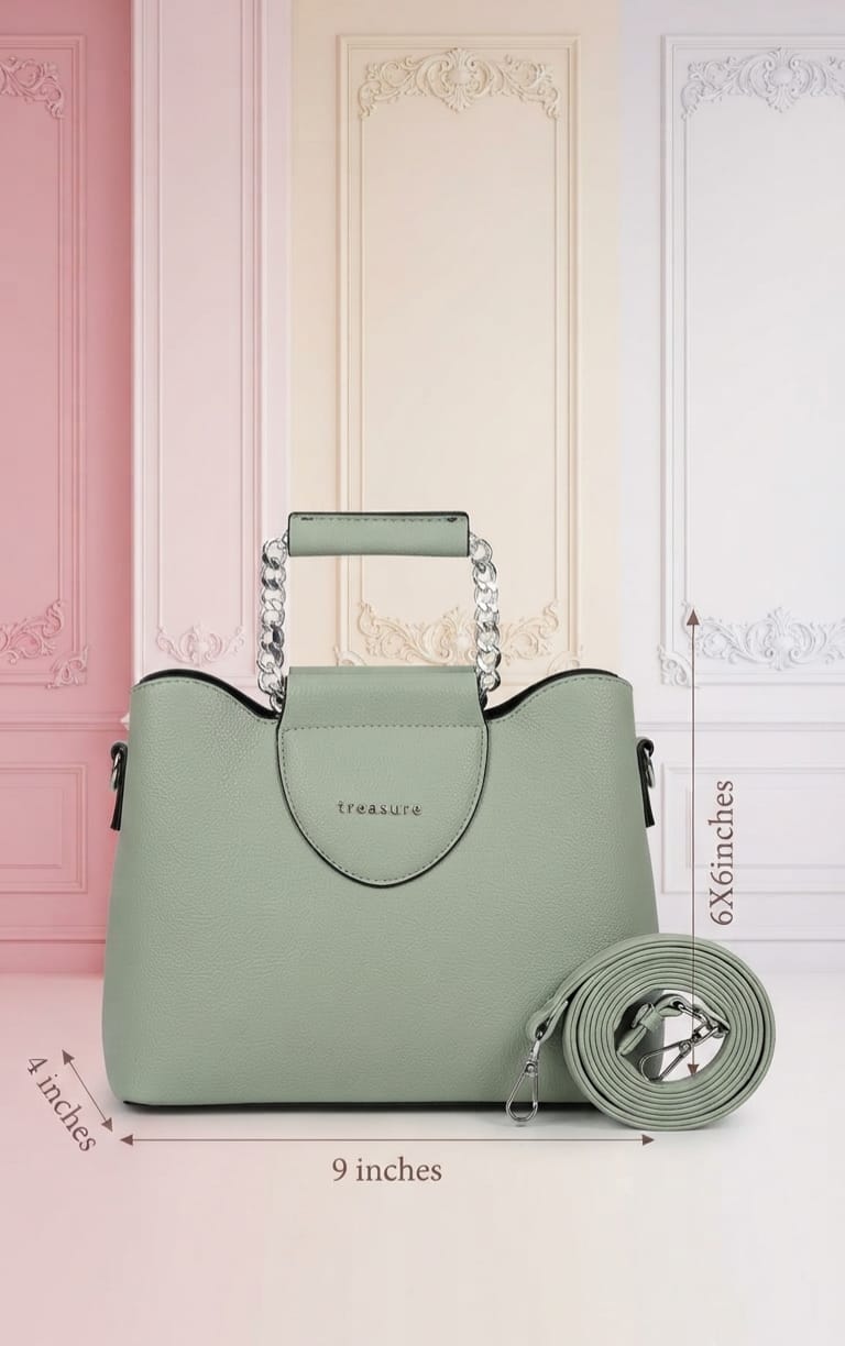 Treasure Soft PU HAND bag WITH long STRING for Cash, Cards, Coins, Mobile & Wallet