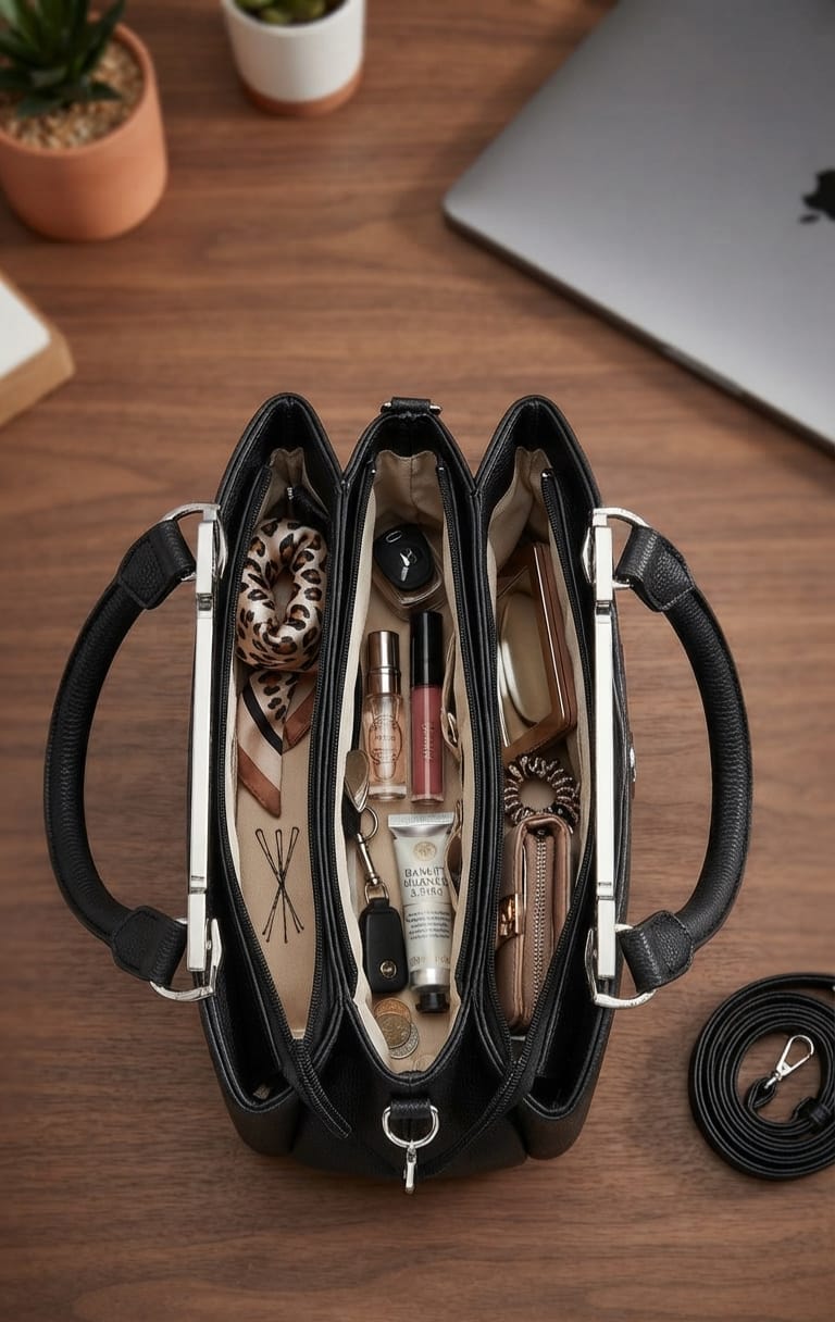 Fashion & Bags Soft PU HAND bag WITH long STRING for Cash, Cards, Coins, Mobile & Wallet