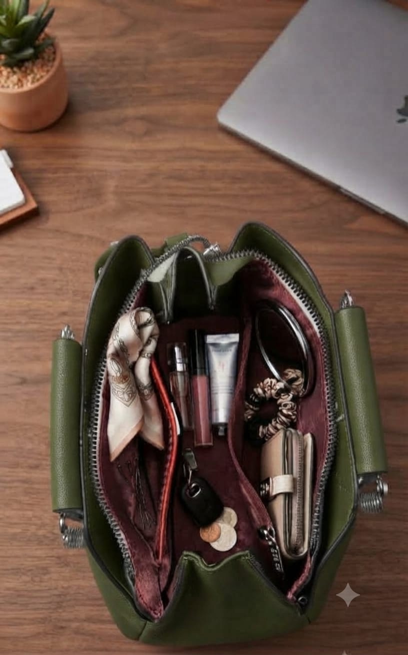 Imported Soft PU HAND bag WITH long STRING for Cash, Cards, Coins, Mobile & Wallet