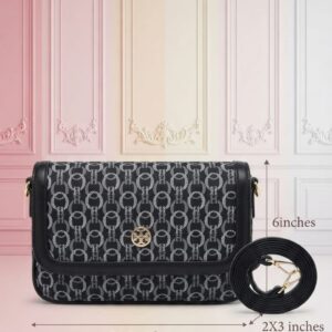 Imported PU Mett Sling Bags Side Bag for Cash, Cards, Coins, Goggles, Mobile & Wallet