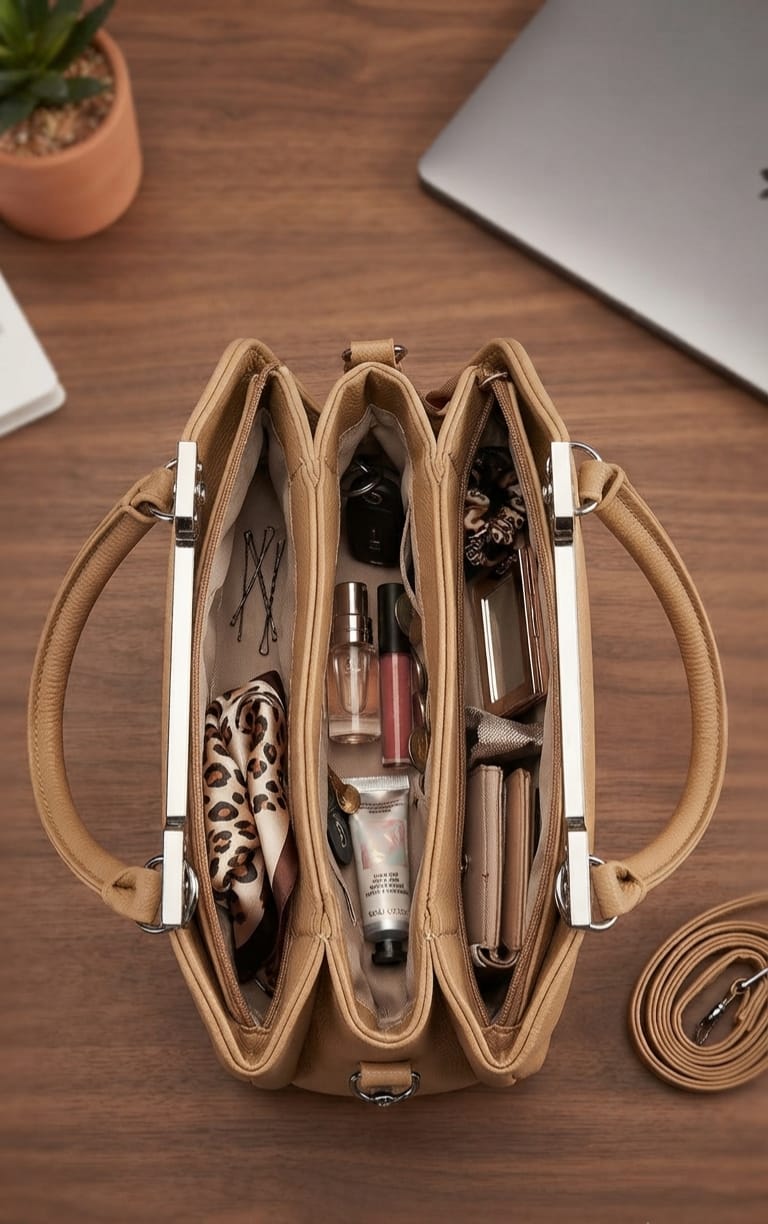 Fashion & Bags Soft PU HAND bag WITH long STRING for Cash, Cards, Coins, Mobile & Wallet